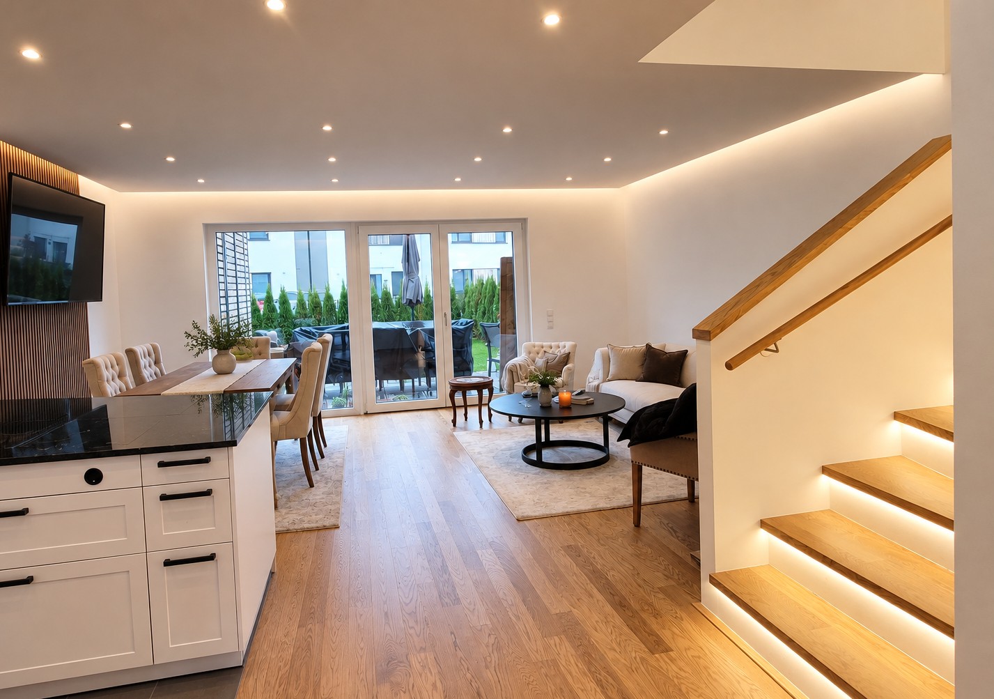 Referenzprojekt Trockenbau I-Beleuchtung Velm von Deko & Bau